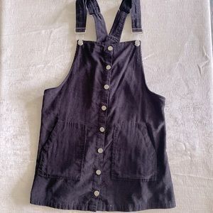 Harper heritage corduroy overall dress black size small